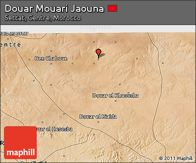 Satellite 3D Map of Douar Mouari Jaouna