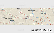 Shaded Relief Panoramic Map of the area around 32° 36' 26" N, 81° 31' 30" W