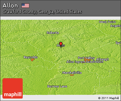 Physical Panoramic Map of Allon