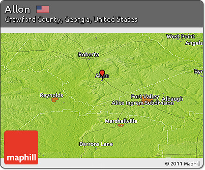 Physical Panoramic Map of Allon