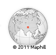 Outline Map of the Area around 32° 36' 26" N, 85° 55' 30" E, rectangular outline