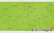 Physical 3D Map of the area around 32° 36' 26" N, 89° 10' 30" W