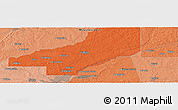 Political Panoramic Map of the area around 32° 36' 26" N, 90° 1' 30" W