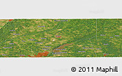 Satellite Panoramic Map of Anderson
