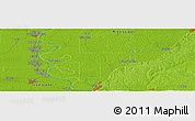 Physical Panoramic Map of the area around 32° 36' 26" N, 90° 52' 30" W