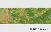 Satellite Panoramic Map of the area around 32° 36' 26" N, 90° 52' 30" W