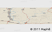 Shaded Relief Panoramic Map of the area around 32° 36' 26" N, 90° 52' 30" W