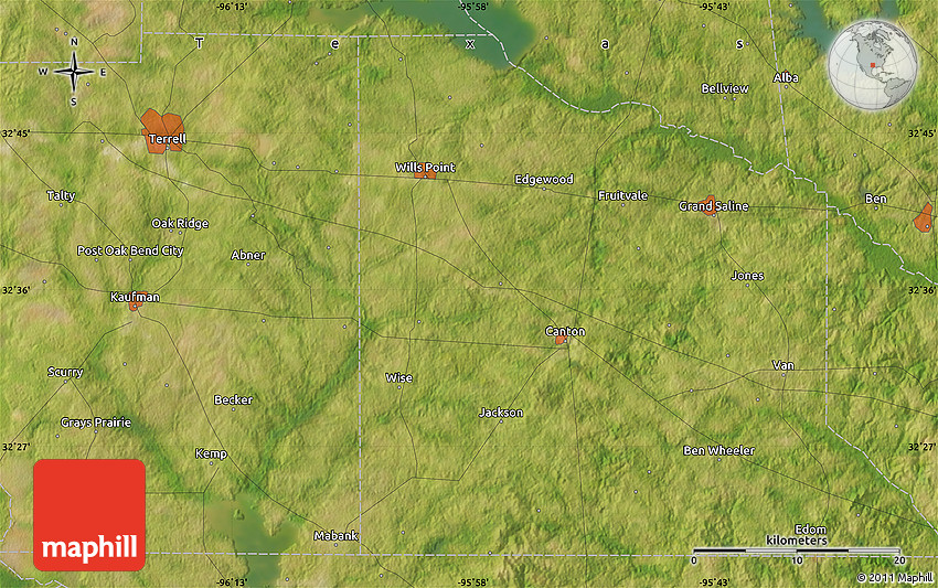 Satellite Map of Edgewood