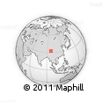 Outline Map of the Area around 32° 36' 26" N, 96° 58' 29" E, rectangular outline