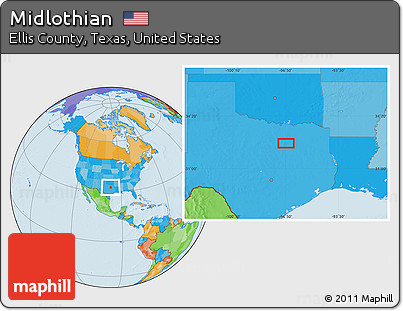Political Location Map of Midlothian