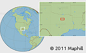 Savanna Style Location Map of Dallas