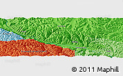 Political Panoramic Map of the area around 32° 36' 26" N, 97° 49' 29" E
