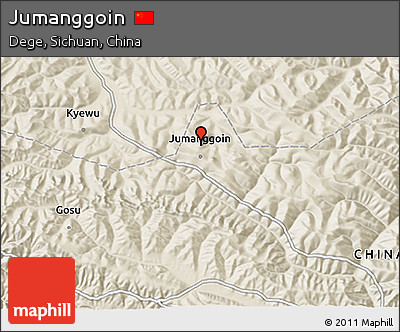 Shaded Relief 3D Map of Jumanggoin
