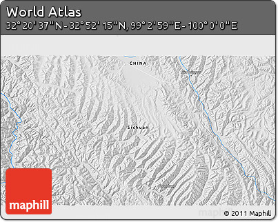 Physical 3D Map of the Area around 32° 36' 26" N, 99° 31' 30" E