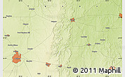 Physical Map of the area around 32° 36' 26" N, 99° 22' 30" W