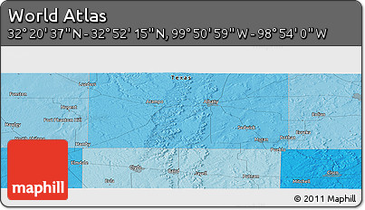 Political Panoramic Map of the Area around 32° 36' 26" N, 99° 22' 30" W
