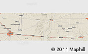 Shaded Relief Panoramic Map of the area around 32° 36' 26" N, 99° 22' 30" W