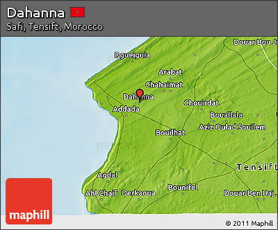 Physical 3D Map of Dahanna