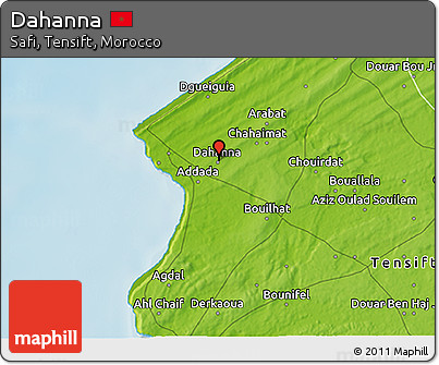 Physical 3D Map of Dahanna