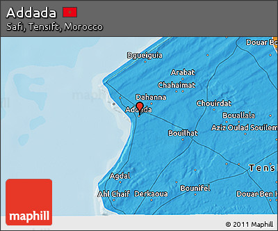 Political 3D Map of Addada