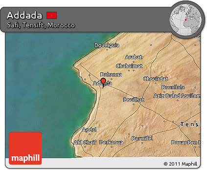 Satellite 3D Map of Addada
