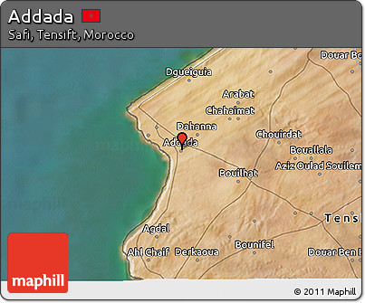 Satellite 3D Map of Addada