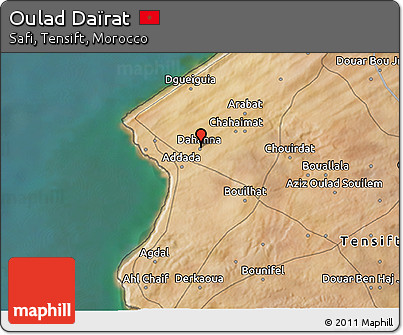 Satellite 3D Map of Oulad Daïrat