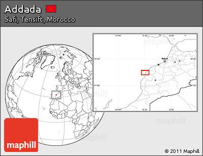 Blank Location Map of Addada