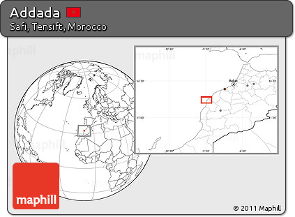 Blank Location Map of Addada