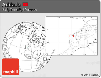 Blank Location Map of Addada