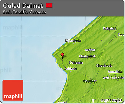 Physical Map of Oulad Daïmat