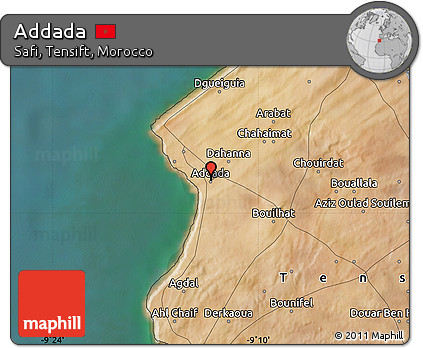 Satellite Map of Addada