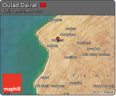 Satellite Map of Oulad Daïrat