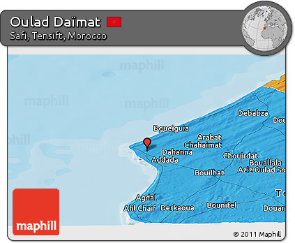Political Panoramic Map of Oulad Daïmat