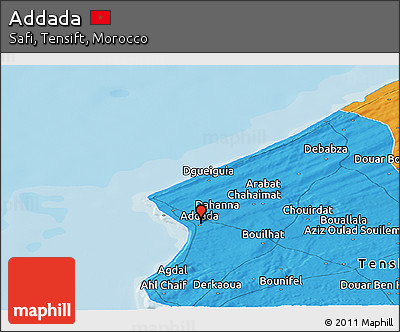 Political Panoramic Map of Addada