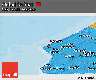 Political Panoramic Map of Oulad Daïmat
