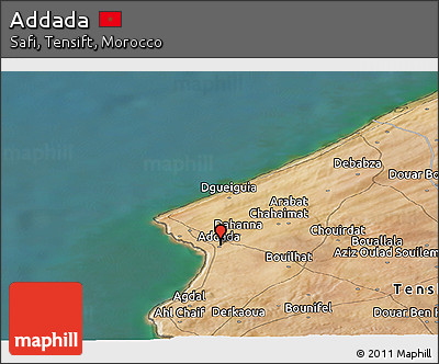 Satellite Panoramic Map of Addada