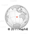 Outline Map of the Area around 32° 17' 31" S, 100° 22' 30" E, rectangular outline