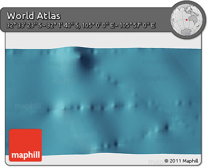Satellite 3D Map of the Area around 32° 17' 31" S, 105° 28' 29" E