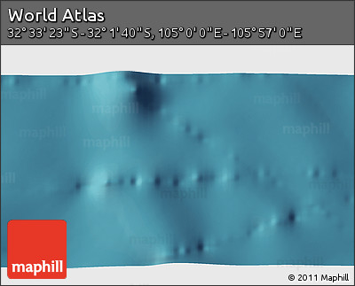 Satellite 3D Map of the Area around 32° 17' 31" S, 105° 28' 29" E