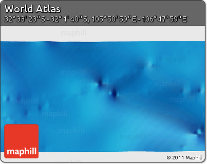 Physical 3D Map of the Area around 32° 17' 31" S, 106° 19' 29" E
