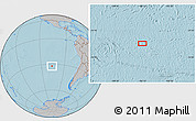 Gray Location Map of the area around 32° 17' 31" S, 106° 10' 30" W, hill shading