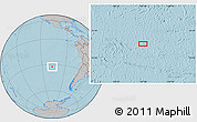 Gray Location Map of the area around 32° 17' 31" S, 107° 1' 30" W, hill shading