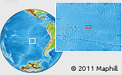Physical Location Map of the area around 32° 17' 31" S, 107° 1' 30" W