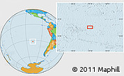 Political Location Map of the area around 32° 17' 31" S, 107° 1' 30" W