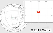 Blank Location Map of the area around 32° 17' 31" S, 107° 52' 30" W