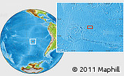 Physical Location Map of the area around 32° 17' 31" S, 107° 52' 30" W