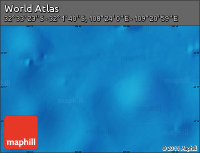 Physical Map of the Area around 32° 17' 31" S, 108° 52' 30" E
