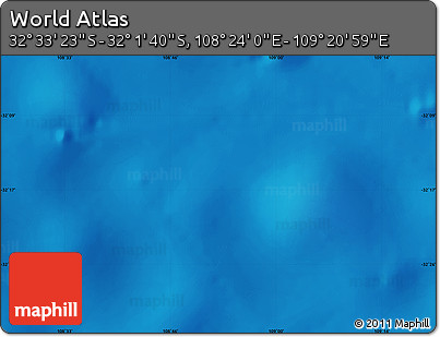 Physical Map of the Area around 32° 17' 31" S, 108° 52' 30" E