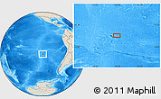 Shaded Relief Location Map of the area around 32° 17' 31" S, 108° 43' 29" W
